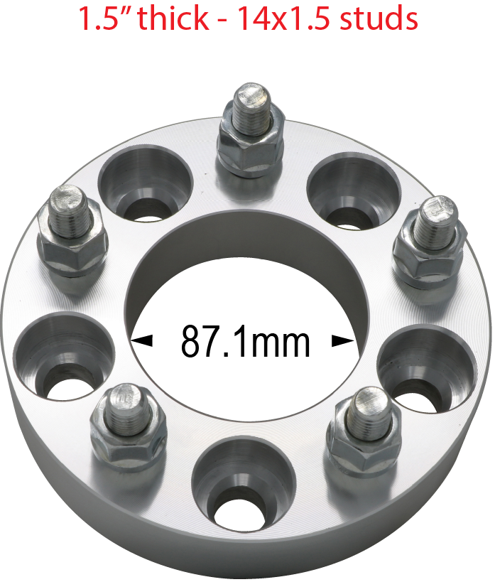 5.5x5 to 5x5 Adapter 1.5" thick - 14mm-1.5 studs