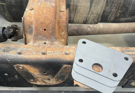 72-93 Dodge Frame Rust Repair Plates Rear Leaf, Front Shackle