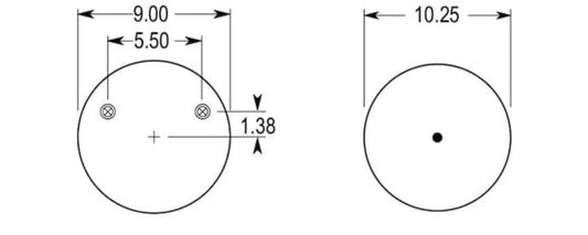 Long Travel Air Spring 17" travel