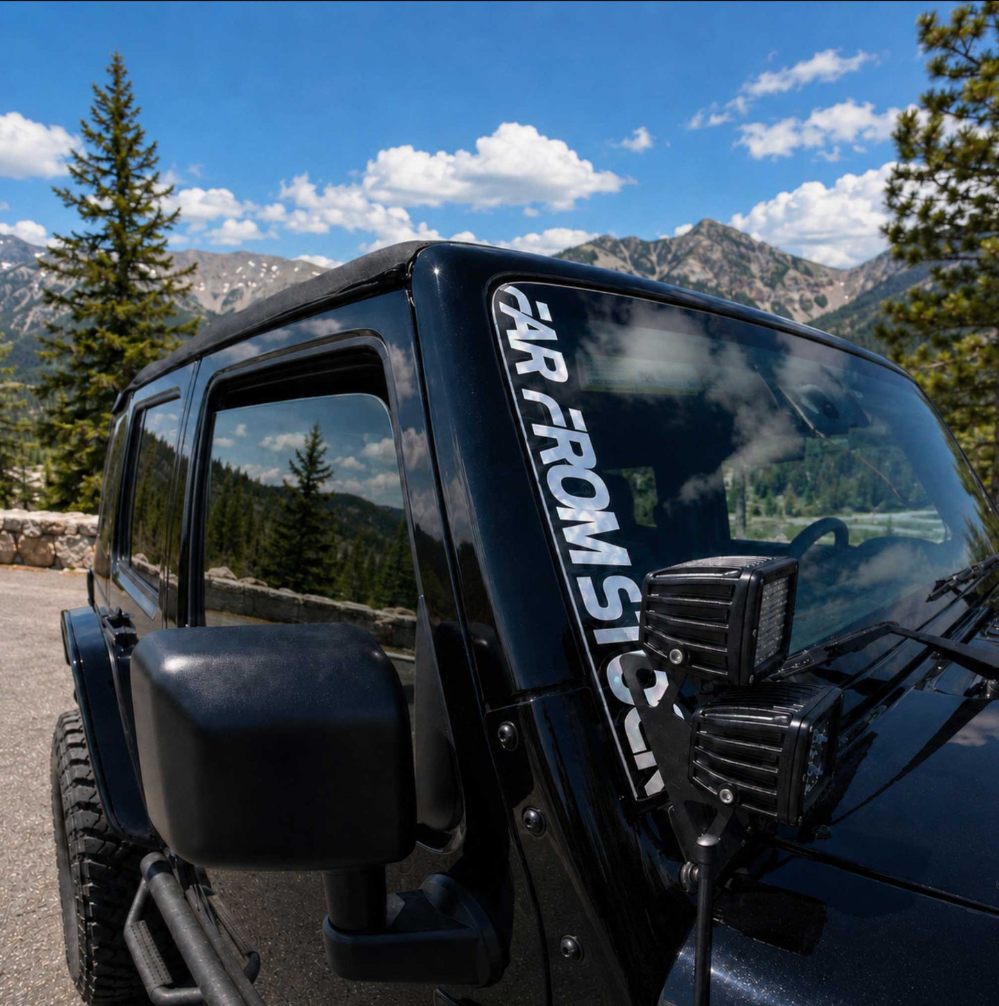 17" Far From Stock Chrome Pillar Decal