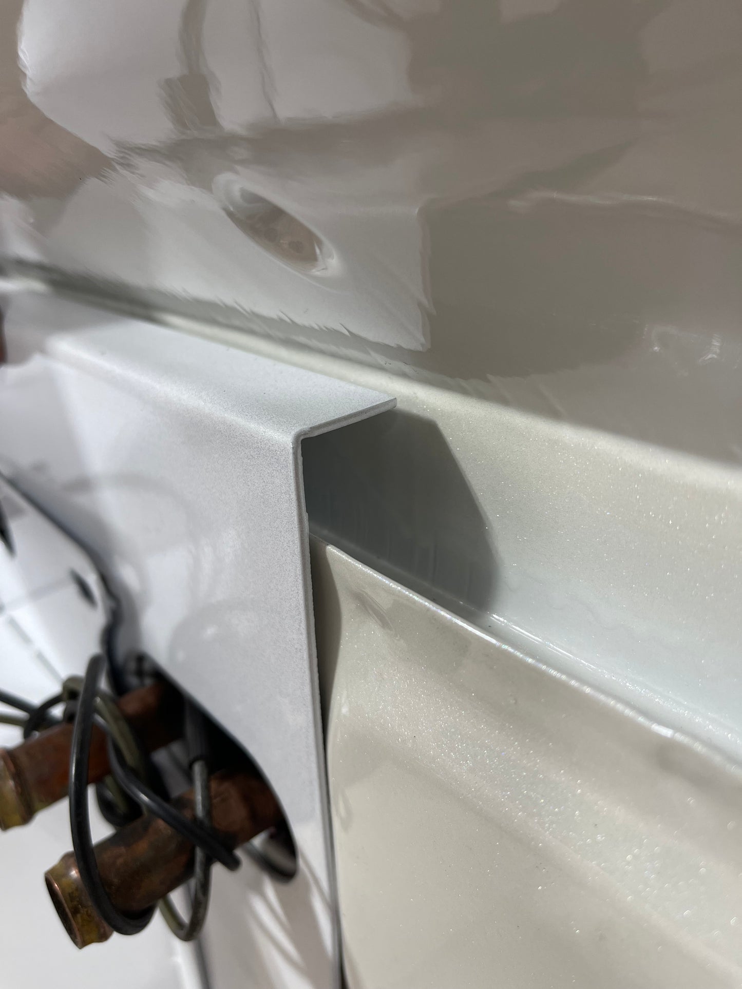 72-93 Dodge  Firewall Plate 1 Piece Smooth Wire Tuck