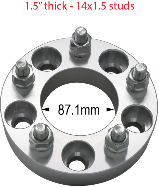 5.5x5 to 5x5 Adapter 1.5" thick - 14mm-1.5 studs