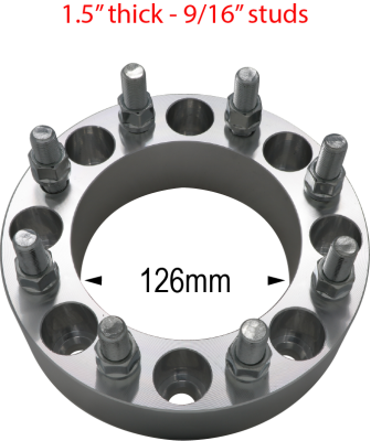 8 x 6.5 / 9/16 Studs / 1.5"-3" Thickness (Ram/Ford/Chevy/GMC)