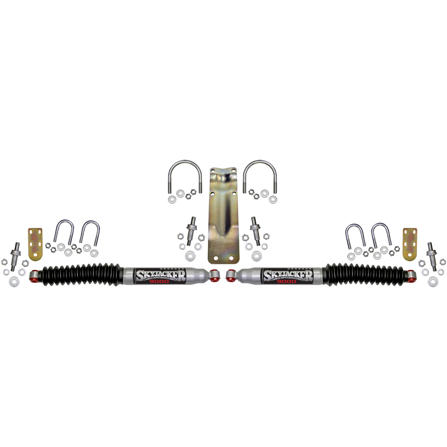 1st Gen Steering Stabilizer Dual Kit- Silver Stabilizers
