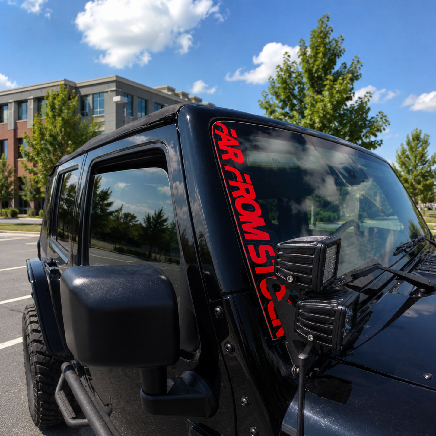 FFS 17" Truck Pillar Decal - Red