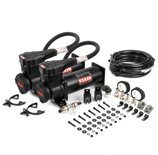 (VIAIR DUAL 485C AIR COMPRESSOR KIT - GEN 2 W/ Relay Kit & Wiring