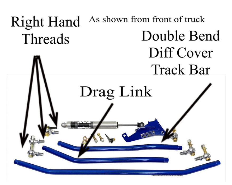 94-02 Tie Rod/Drag Link/Track Bar Steering Combo 2G 2nd Gen