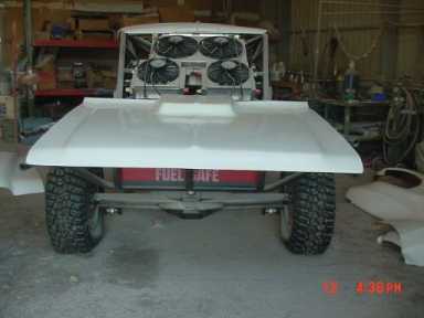 81-93 Dodge fiberglass hood with cowl