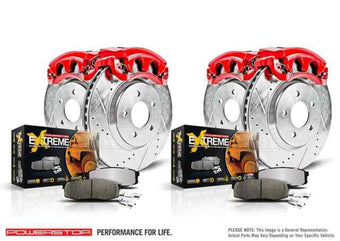 compare product PowerStop Full Brake Kit W/ Red calipers 4G 4th Gen