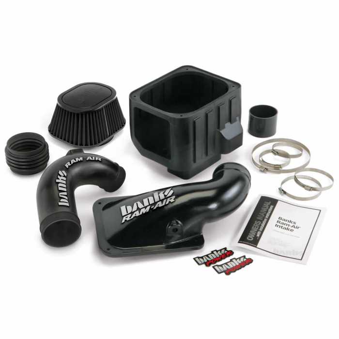 Ram-Air Cold-Air Intake System, Dry Filter for use with 2004-2005 Chevy/GMC 6.6L, LLY