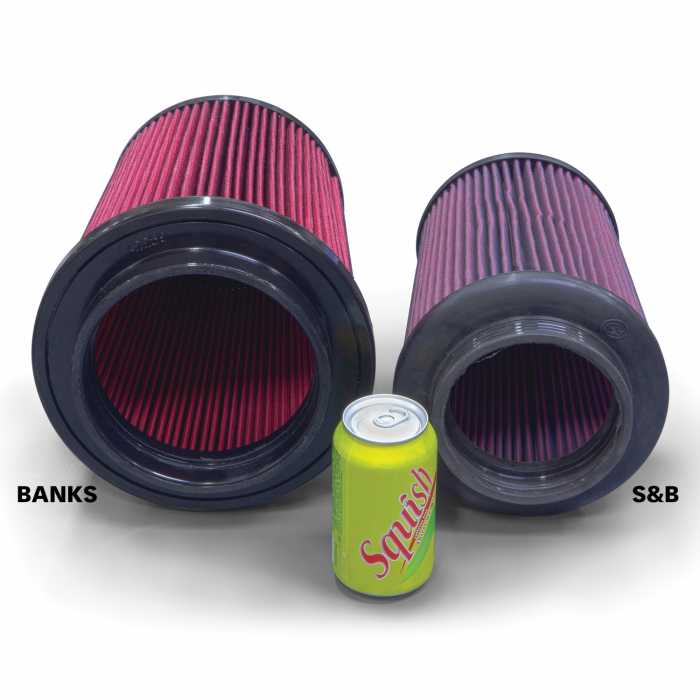 Ram-Air Intake System Deletes stock resonator, includes Oiled filter for 2017-2019 Chevy/GMC 2500 L5P 6.6L