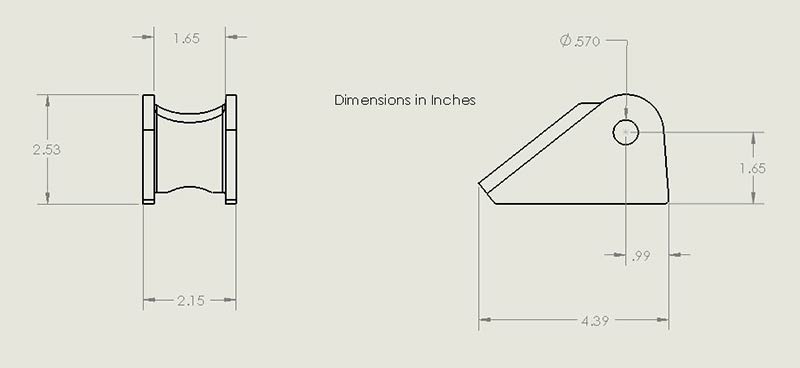 Radius Arm Bracket Pair