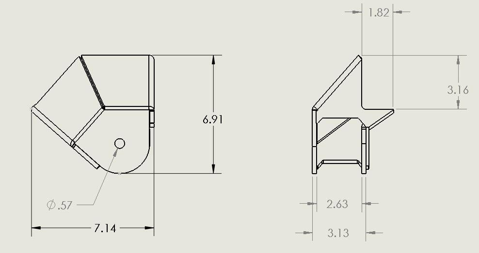 Offset Chassis Link Brackets