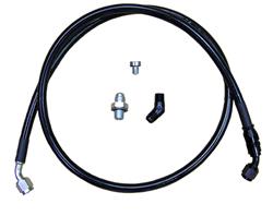 Duramax Remote Turbo Oil Feed Line Kit for 1/4 NPT Turbo Oil Inlet s300/s400 (2004.5-2010)
