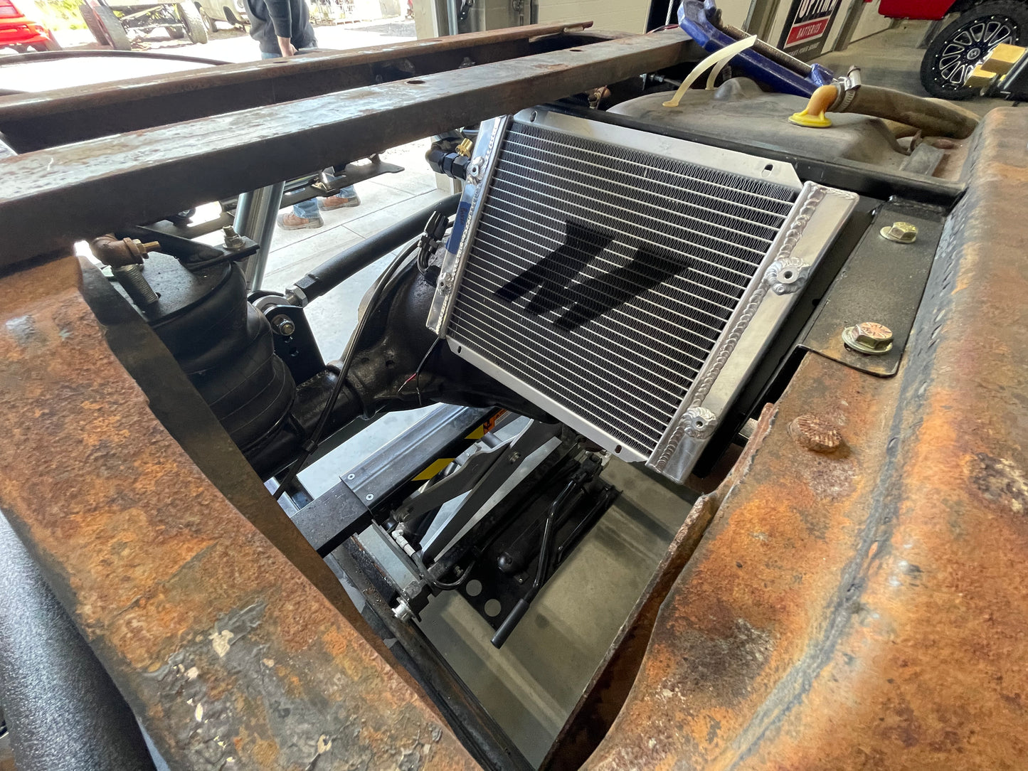 72-93 Dodge Truck Trans Cooler Rear Mount Kit