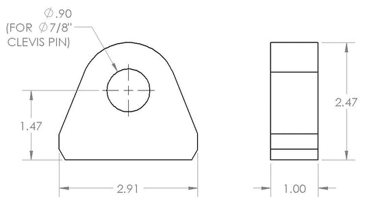 Bumper Clevis - Short