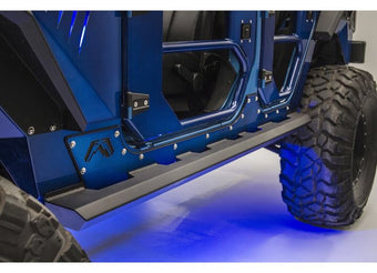 compare product 07-17 JEEP JK UNLIMITED 4 DOOR LIGHT ROCK SIDERS MATTE BLACK