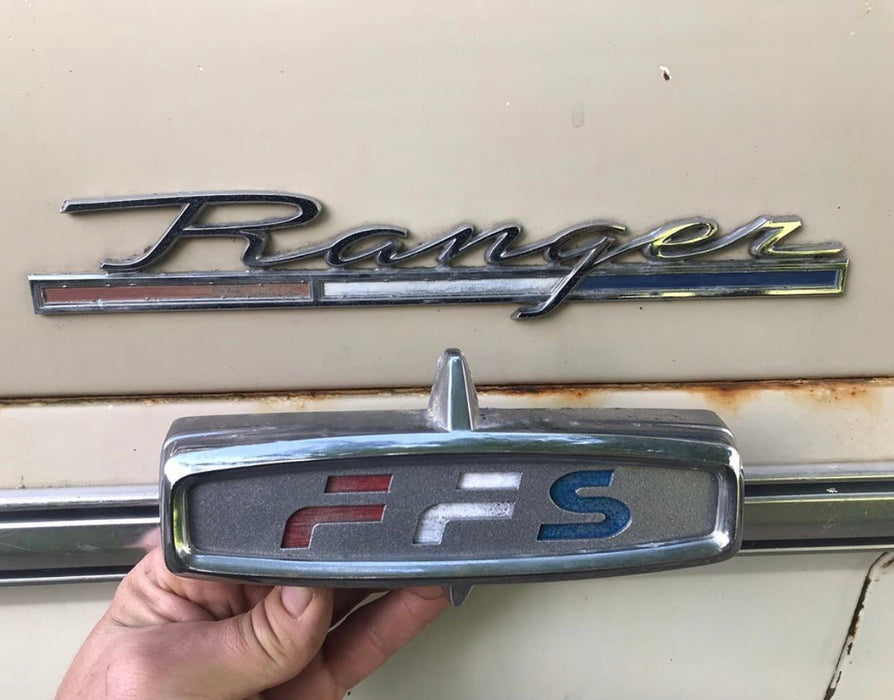 FFS F100 f250 custom/ranger grille emblem insert