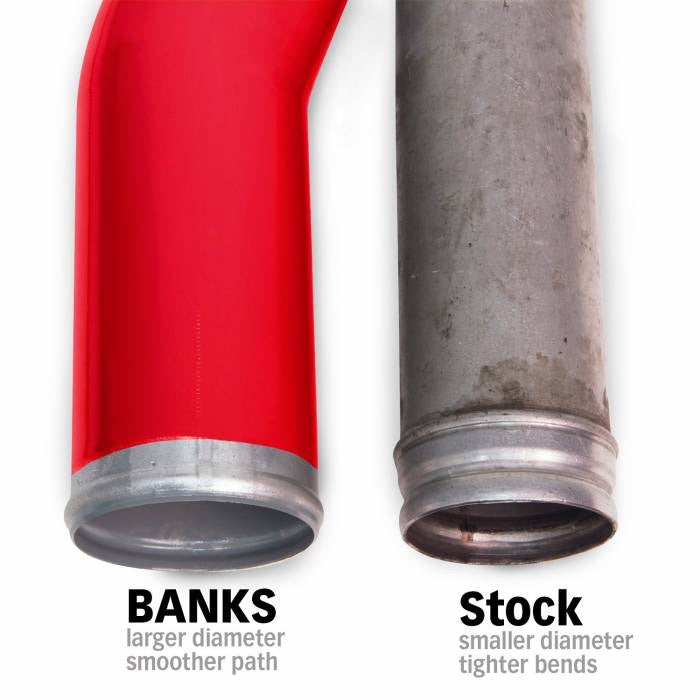 Boost Tube Upgrade Kit Red (Driver) 2007-2009 Dodge Ram 2500/3500 6.7L Cummins Banks