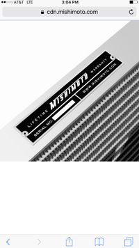 1st Gen Dodge Intercooler Mishimoto