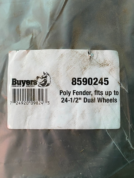 Ribbed Poly Truck Fenders w/ mounting Hardware