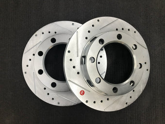 compare product Drilled Slotted Rotor Upgrade for our 8x6.5 disc conversion kits