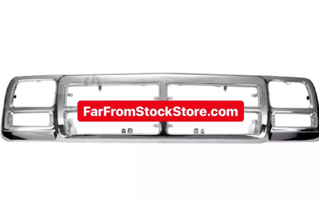 Chrome Replacement Grille 1991-1993 Dodge Truck D/W150-250-350 & Ramcharger