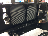 First Gen Cummins Mishimoto intercooler install kit.