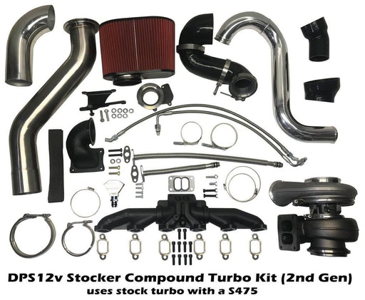1st Gen Dodge Add-a-Turbo Compound kit with an S475 for a 12V