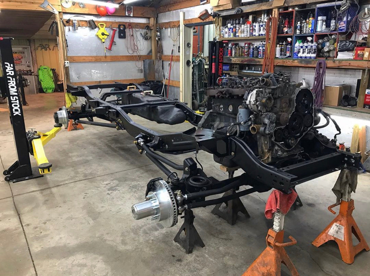 72-93 Dodge Front Coil Conversion Suspension Axle Swap Kit (03-13 ram axle)