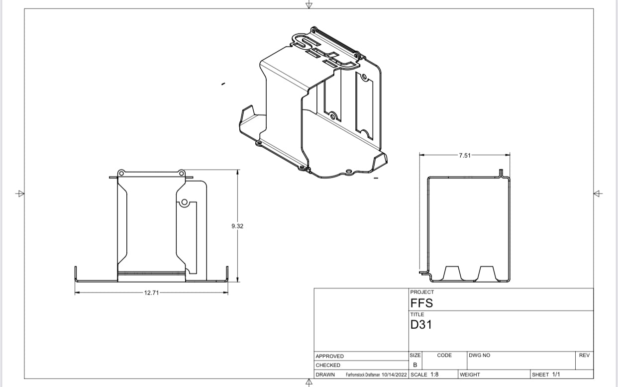 Optima D31 Battery Tray
