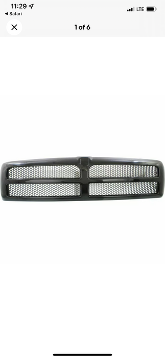 NEW Paintable Grille For 1994-2001 Ram 1500 1994-2002 Ram 2500 3500