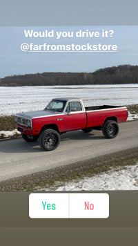 72-93 Dodge Front Coil Conversion Suspension Axle Swap Kit (03-13 ram axle)