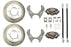 Ford 9" Weld On Disc Brake Kit, 3.5" Axle Tube w/ STEEL Braided Lines