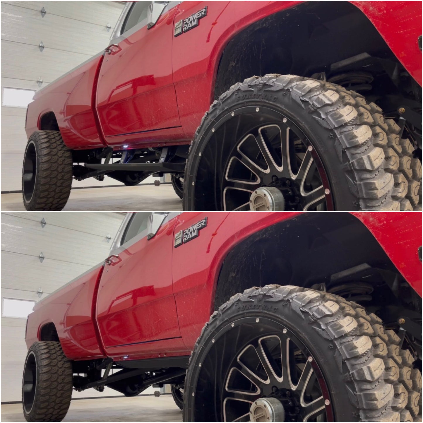 72-93 Dodge Amp Research Power Folding Step Kit