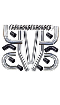 3” Universal 76mm Polished Aluminum Intercooler Pipe kit