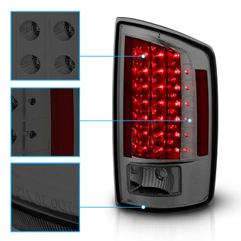compare product 2007-2008 Dodge Ram 1500/2007-2009 Dodge Ram 2500 3500 Led Tail Lights Smoked Lens/Chrome Housing
